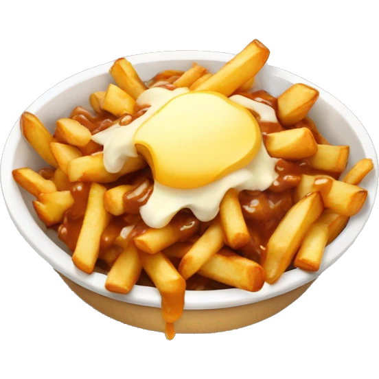 Poutine qui mange une poutine  emoji