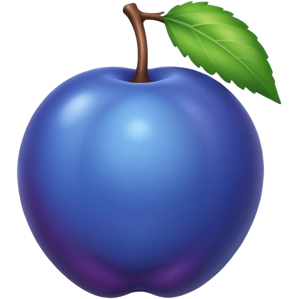 blue plum emoji