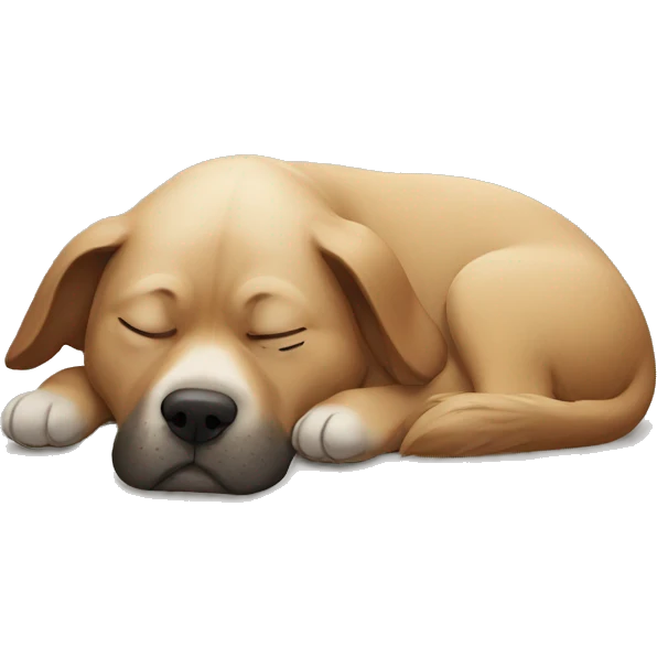sleeping dog emoji