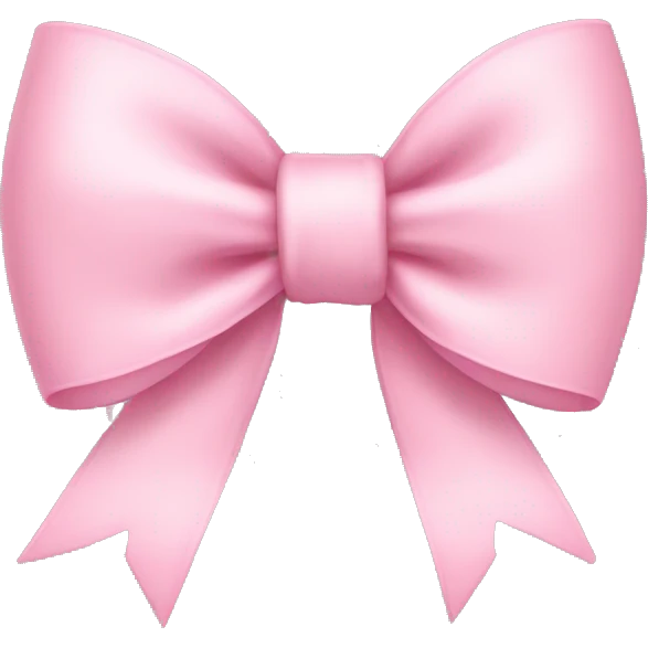 light pink bow emoji