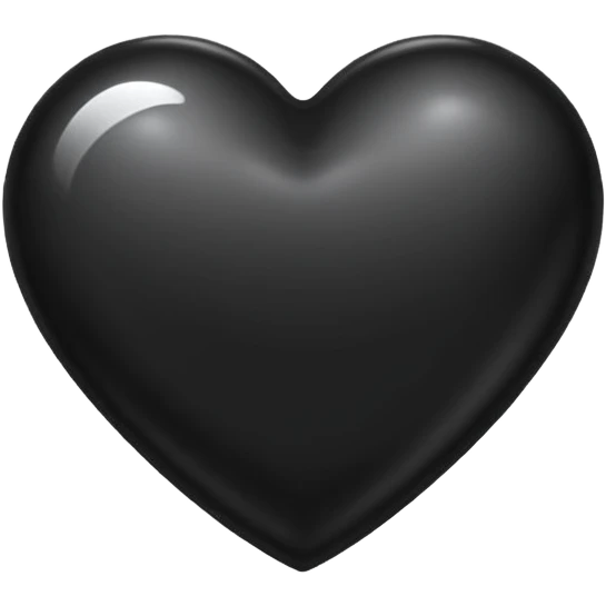 Siyah Kalp Ois emoji