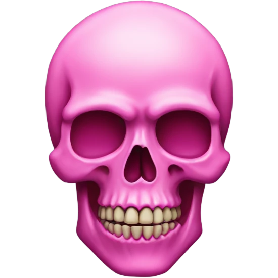 Pink skull emoji