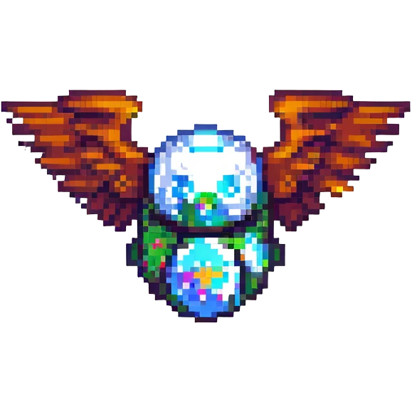 X-Men Sentinel, full body, flying, pixel art style, classic comic colors emoji