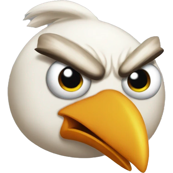angry bird emoji