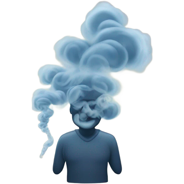 Blowing smoke emoji