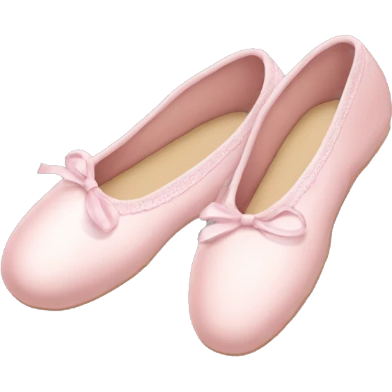 Pale pink ballet shoes emoji