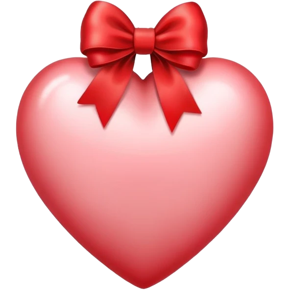 Heart with a red bow  emoji