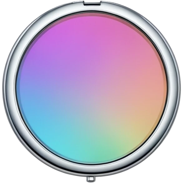 Iridescent compact mirror emoji
