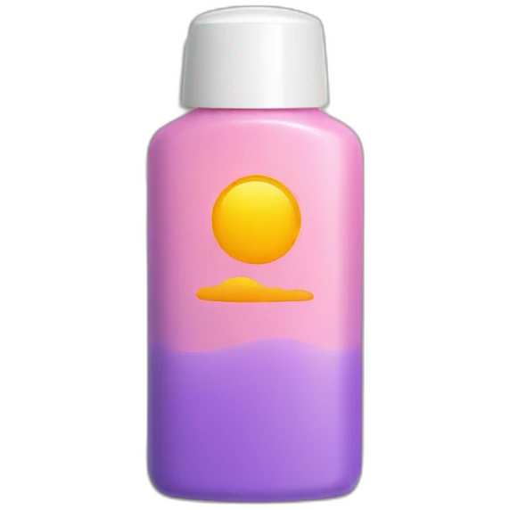 Sunscreen bottle emoji