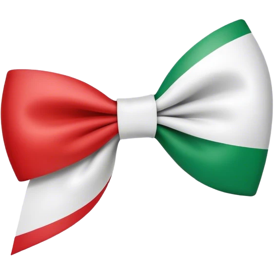Italian flag bow  emoji