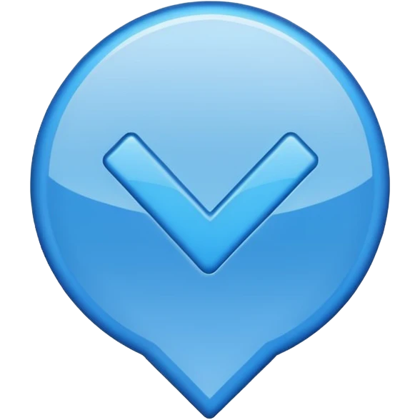 chaeckmark in a blue color emoji