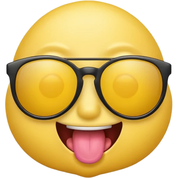 Fassa um emoji simples aquele da carinha amarelo de óculos escuro dando uma língua bem ofensiva e mostrando o dedo do meio da mesma forma emoji