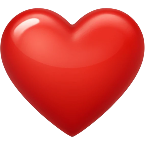 red heart emoji, glossy and classic emoji