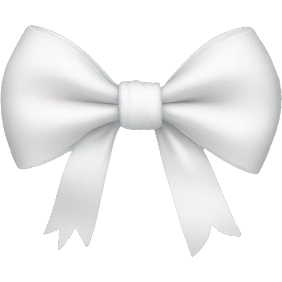 white bow emoji
