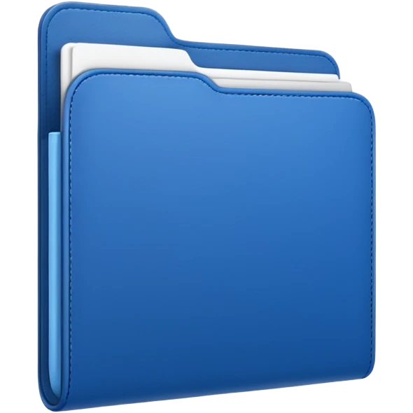 블루 컬러의 폴더 (세련되게) emoji