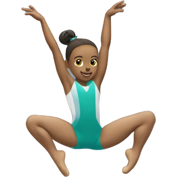 gymnast doing two parellel bars emoji