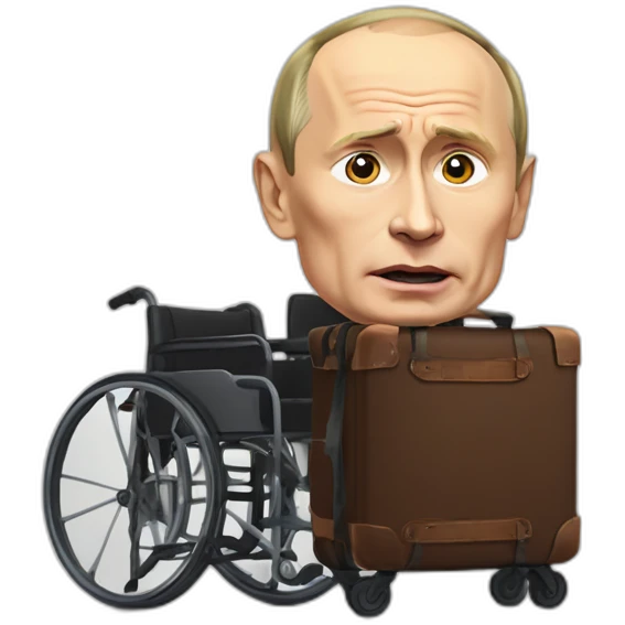 angriest dead vladimir putin coffin suitcase wheelchair meat cube emoji