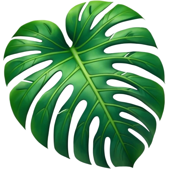 Monstera leaf emoji