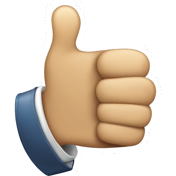 thumbs up emoji inside write Despachante Biazon emoji
