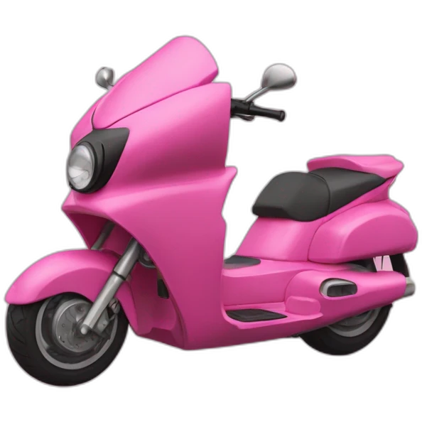 Moto y corazon rosado emoji