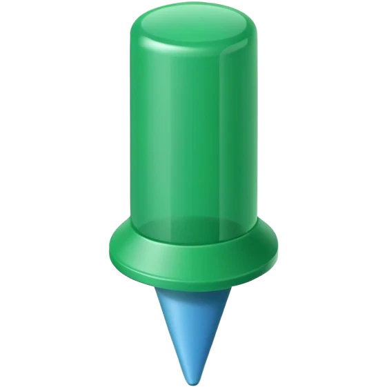 green push pin emoji