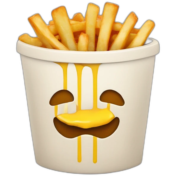 Poutine_ avec_un_drapeau_ukrenien emoji