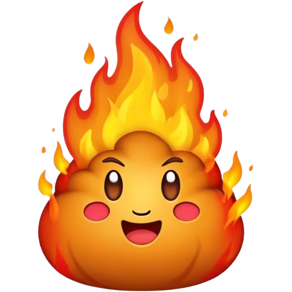 poop on fire  emoji