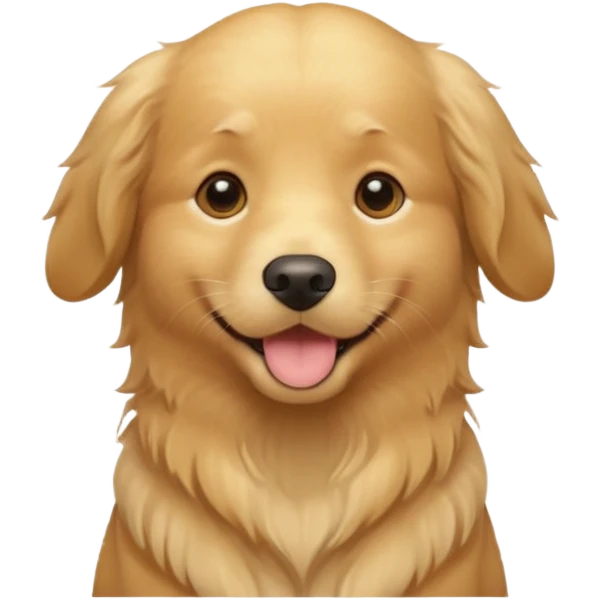 Light golden retriever  emoji