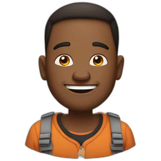 Emoji with Reese of the malcom in the mittle, with happy face  emoji