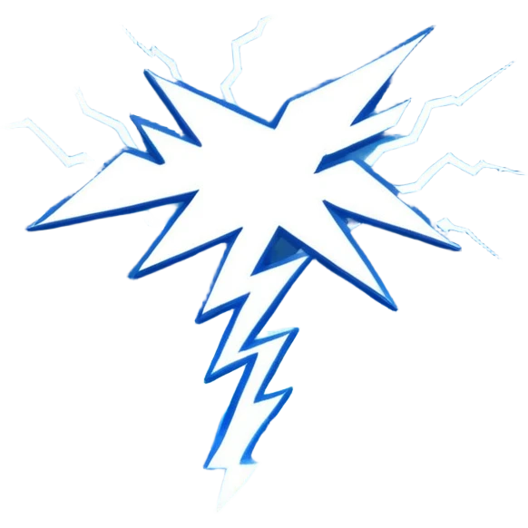Lightning with field emoji