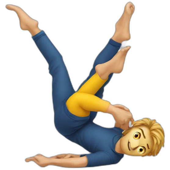 Contorsionniste, homme emoji