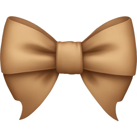 Light brown bow emoji