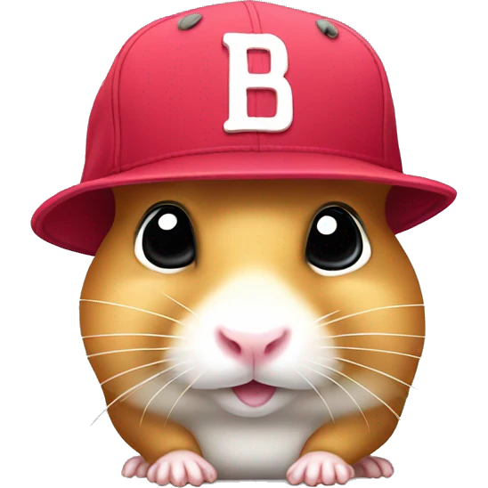Hamster with snapback emoji