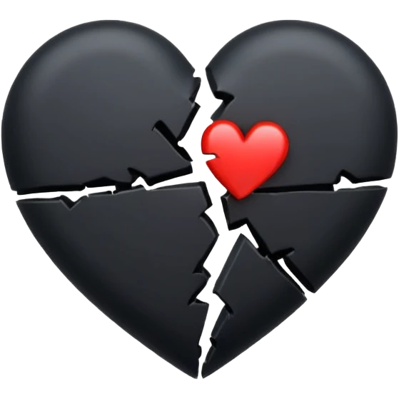 Black broken heart emoji