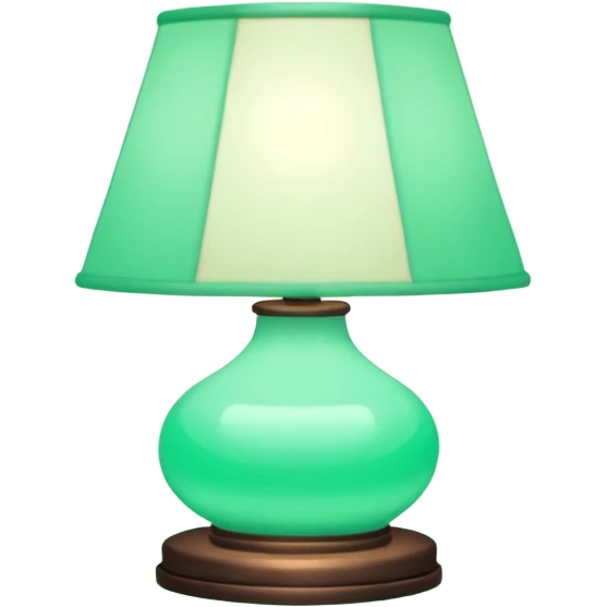 Mint-green aesthetic decoration lamp emoji