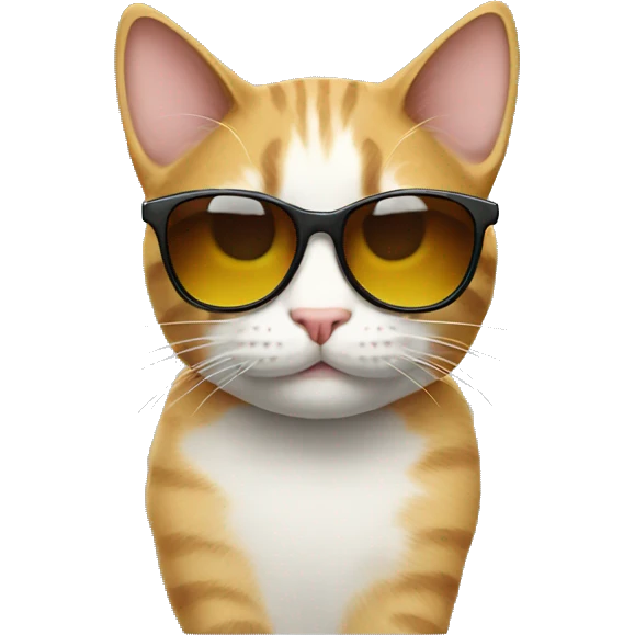 Cat with sunglasses emoji