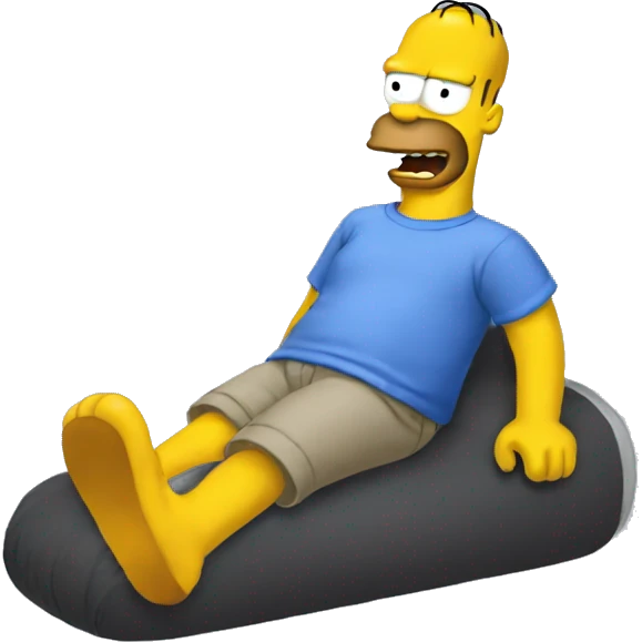 homer in sock slide emoji