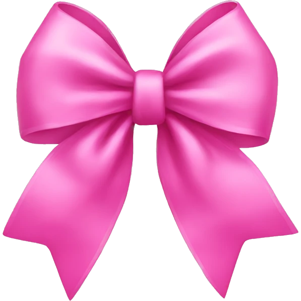 Pink bow emoji