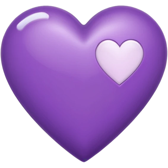 A purple heart with a J in it emoji