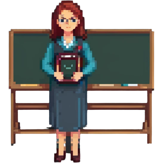 teacher at a blackboard emoji