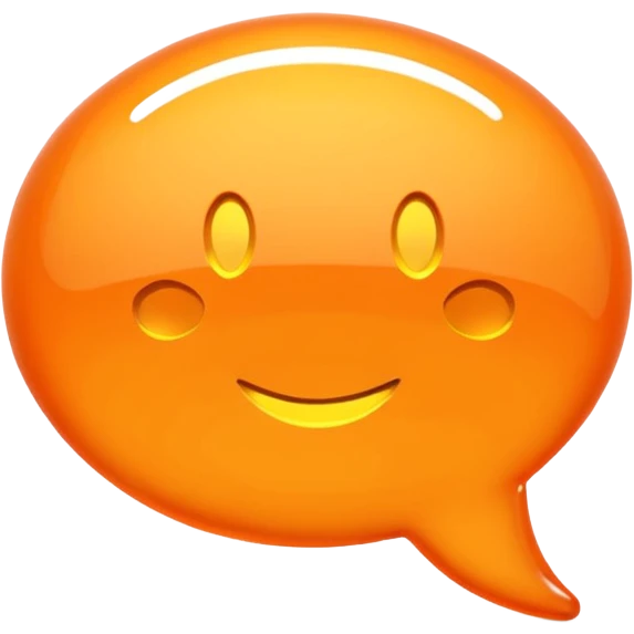 Orange chat bubble with the image of CNC controller inside emoji