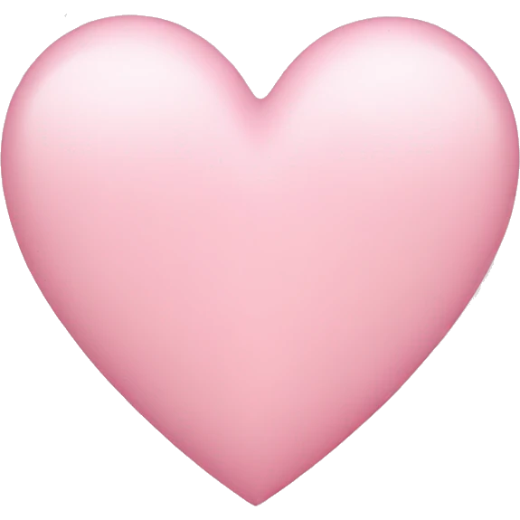 light pink heart emoji