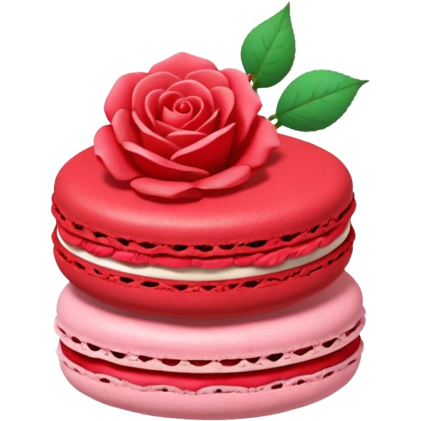 Le Durée Paris macaron et fleur red emoji