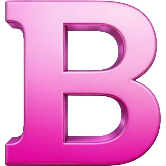 mix color pinks 3d letter p emoji