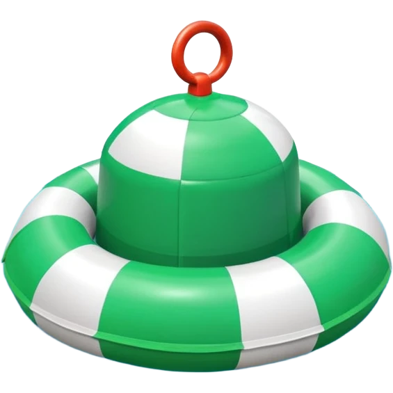 colorful pool green buoy emoji