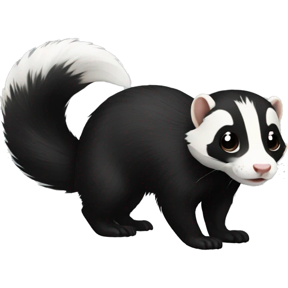 skunk-ferret full-body emoji