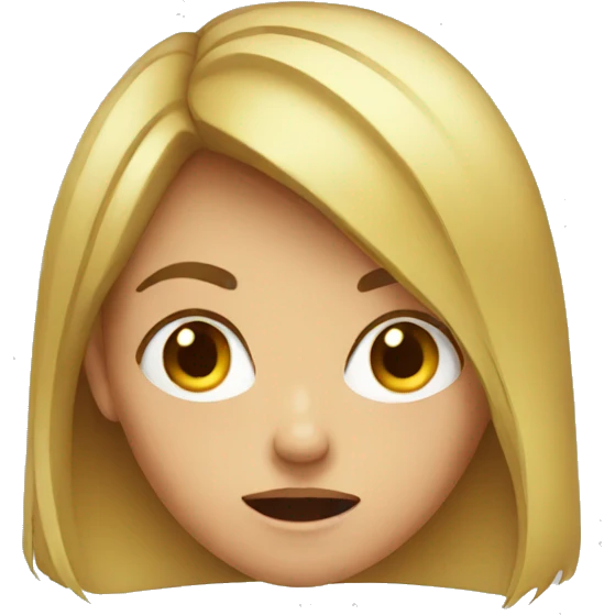 girl mad emoji