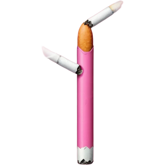 Pink cigarettr emoji