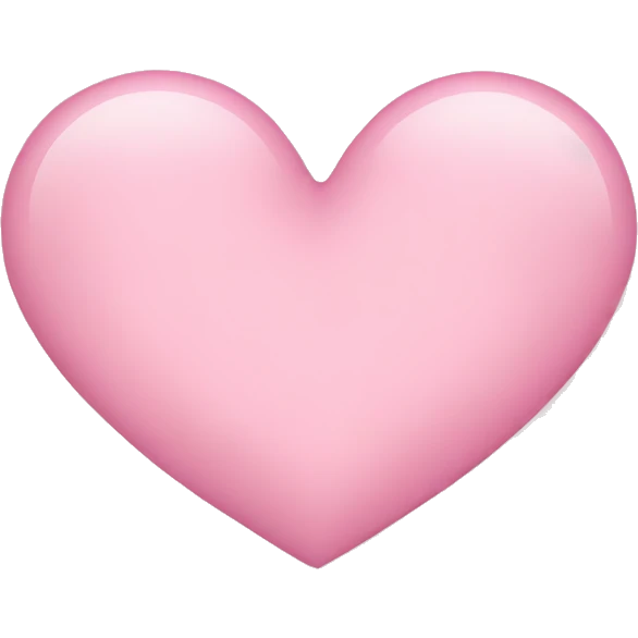Light pink heart emoji  emoji