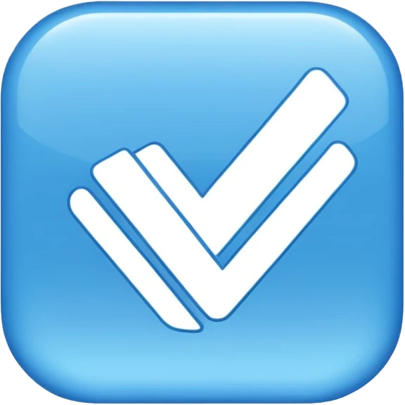 A blue tick used in instagram emoji